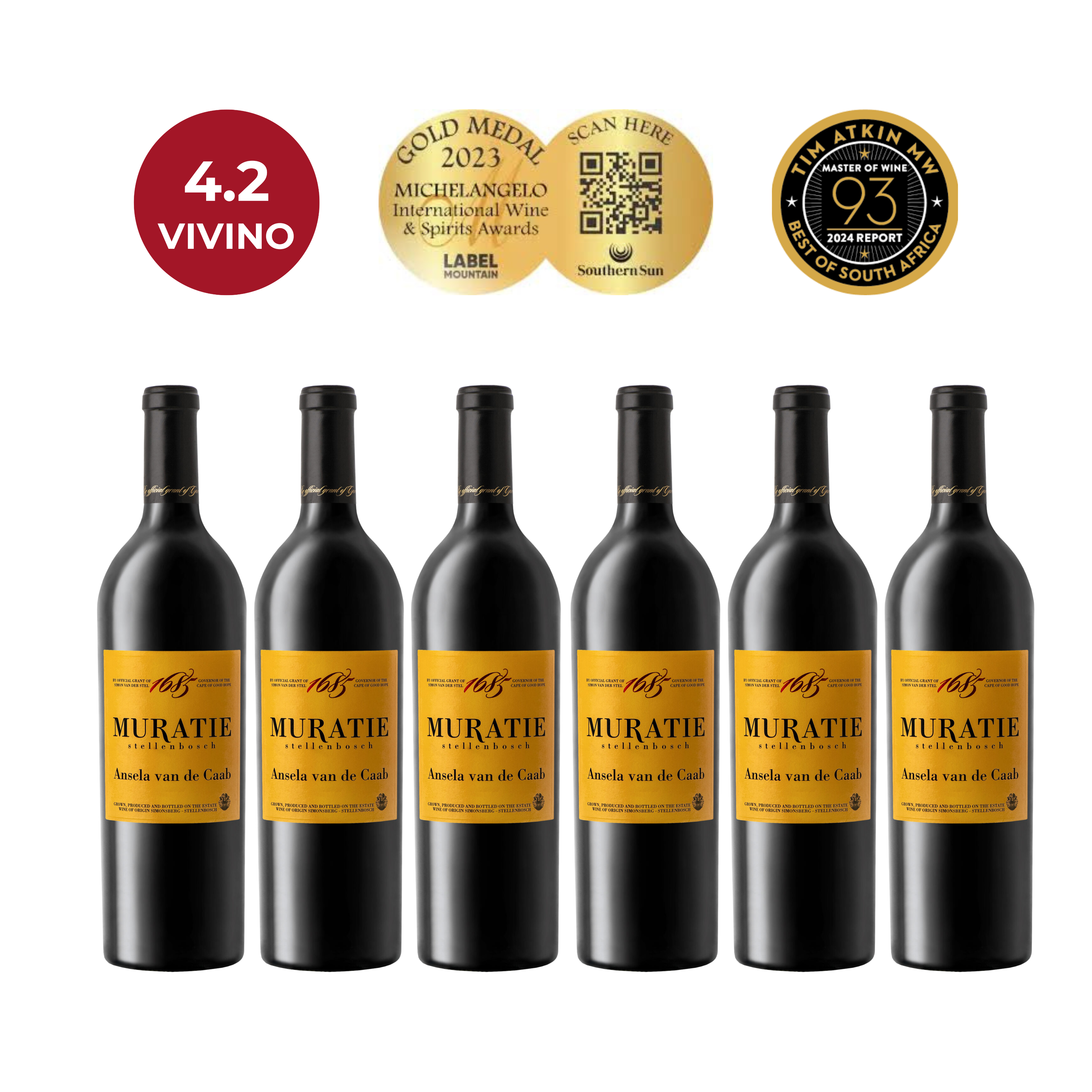 Muratie Ansela van de Caab 2019 (Case of 6) – Lekker Wine Muratie Ansela van de Caab 2019 (Case of 6) – Lekker Wine