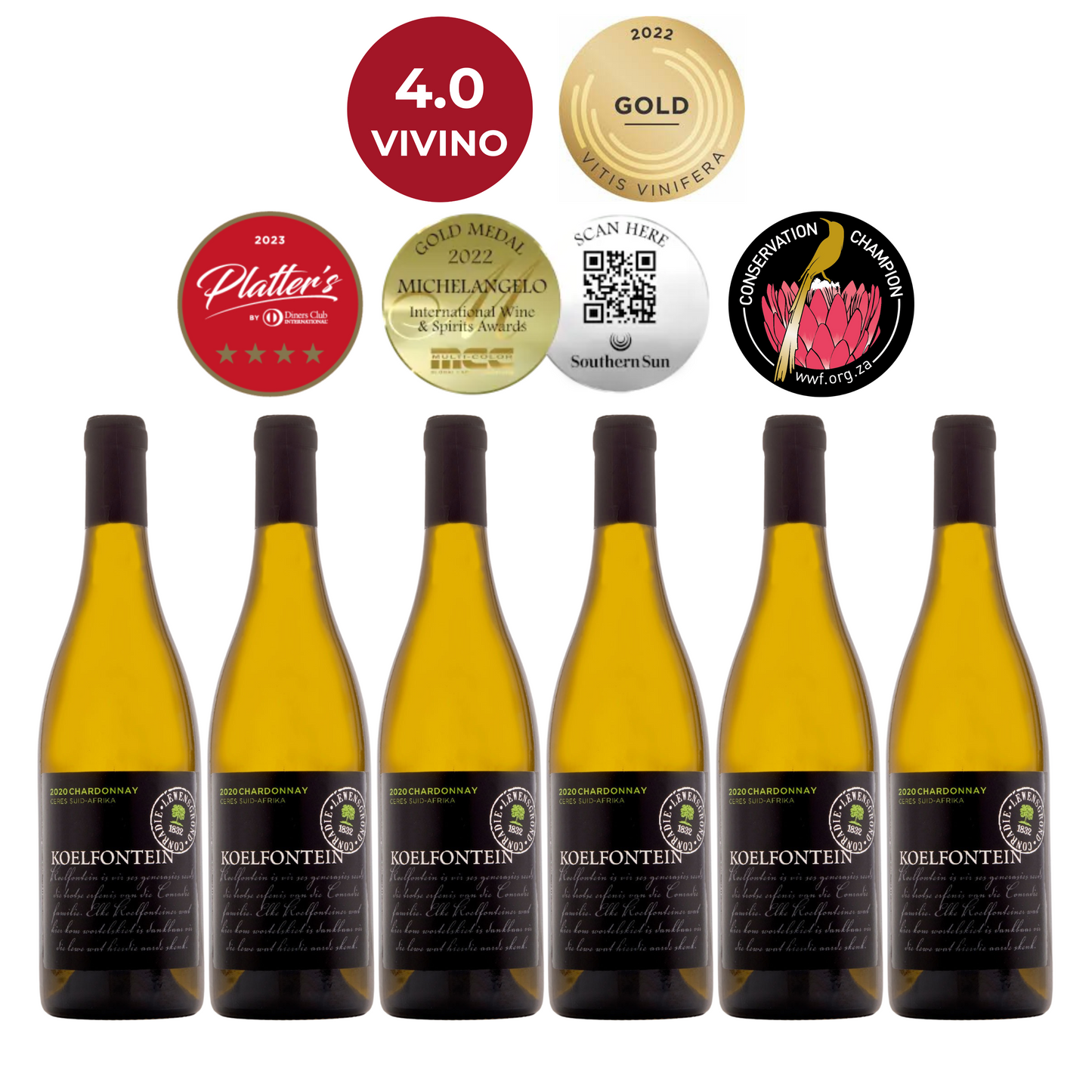 Koelfontein Chardonnay 2020 (Case of 6)
