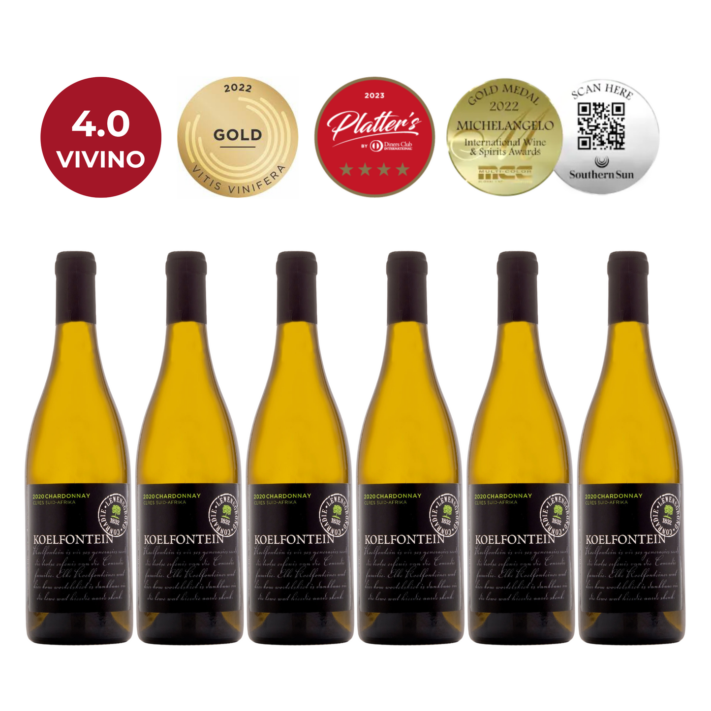 Koelfontein Chardonnay 2020 (Case of 6)