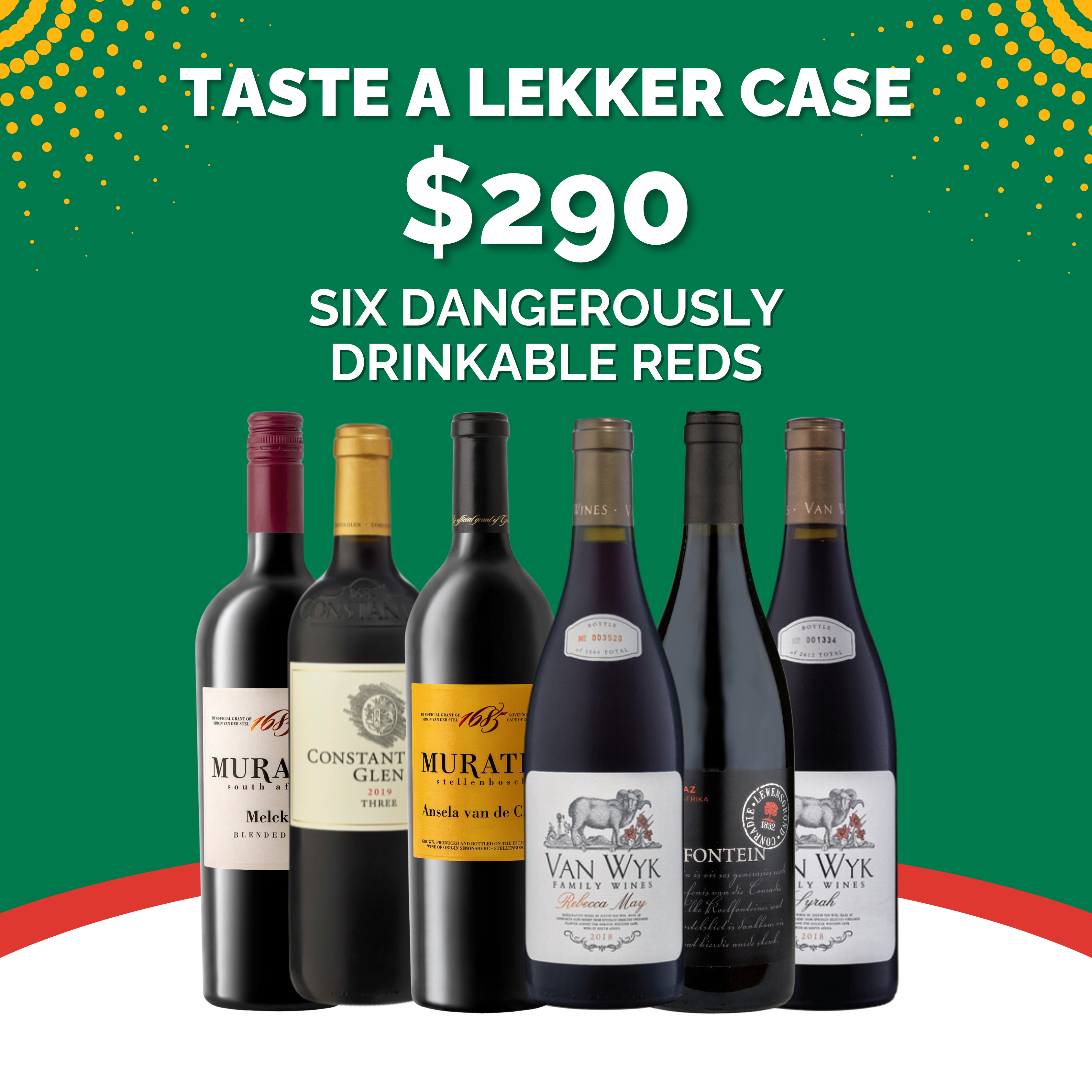 Mixed Case: Six Dangerously Drinkable Reds – Lekker Wine